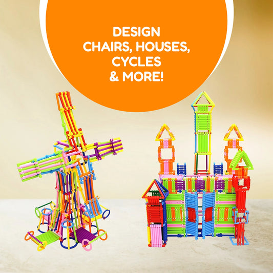 Stick Puzzle Building Blocks – Mini Smart Sticks Construction Set for Kids - Creative STEM Toy