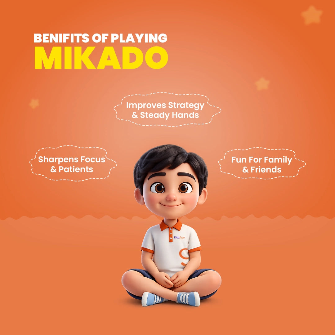 Two pack Mikado jumbo sticks game set with multi colored sticks for kids and adults