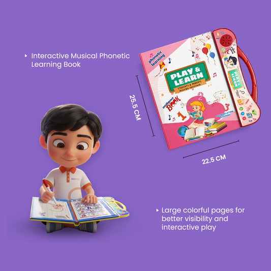 Play & Learn Intelligence Book for Kids | Interactive Musical Educational Toy