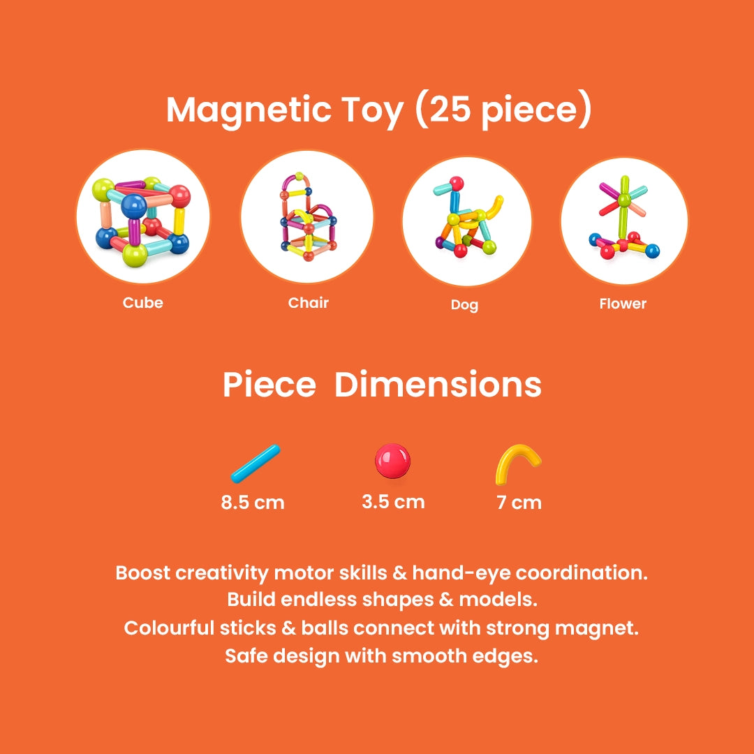 educational toy combo for kids age 3 plus learning book and magnetic construction set