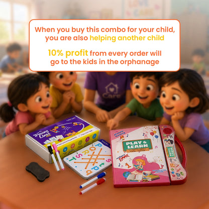 KidzAge Campaign Combo | Play & Learn Book + Tracing Workbook