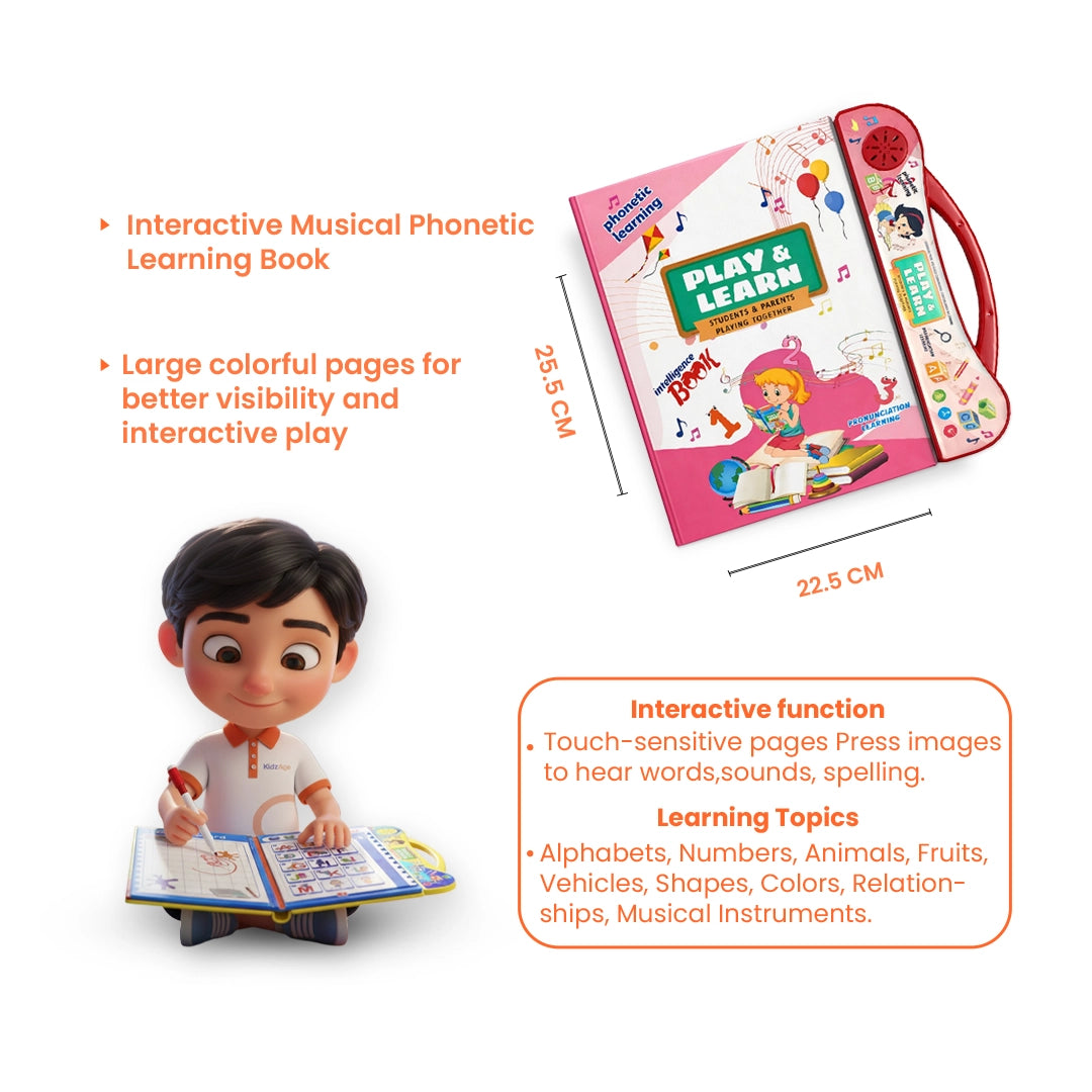 KidzAge Campaign Combo | Play & Learn Book + Tracing Workbook