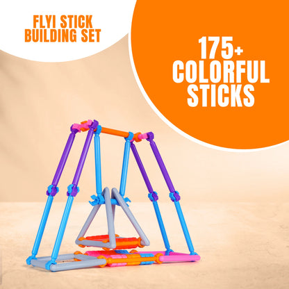 Stick Puzzle Building Blocks – Mini Smart Sticks Construction Set for Kids - Creative STEM Toy