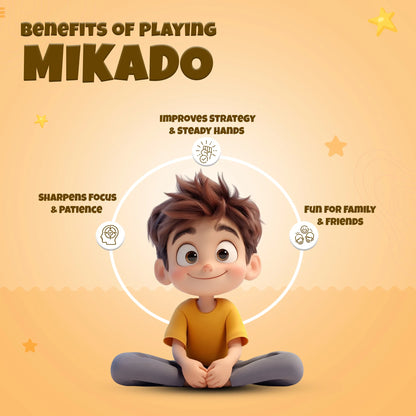 2 x Mikado Jumbo Plastic Sticks, Fun Family Indoor Board Game for Adults and Kids