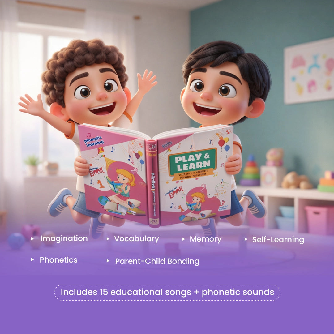 Play & Learn Intelligence Book for Kids | Interactive Musical Educational Toy