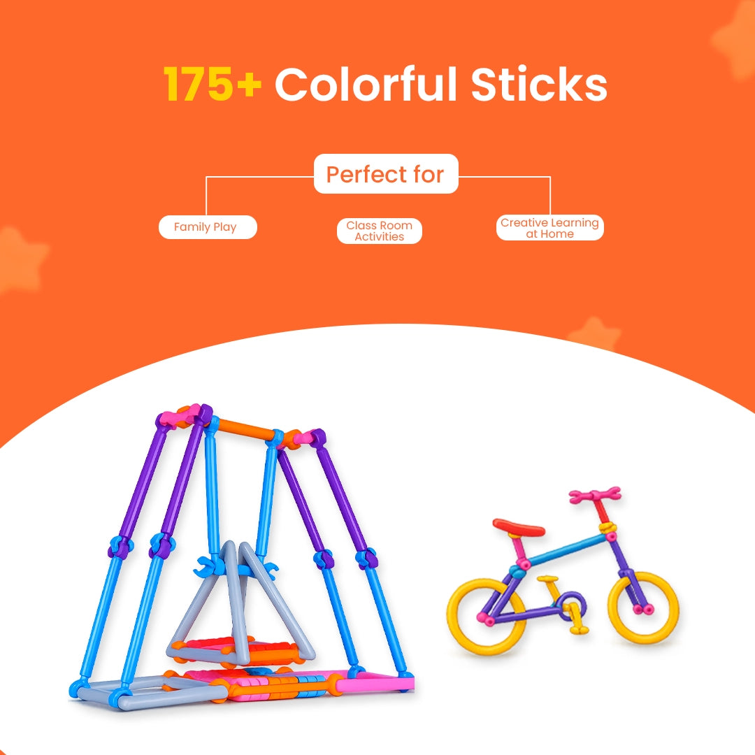 Smart Stick Puzzle Set for Kids | Creative STEM Construction Toy