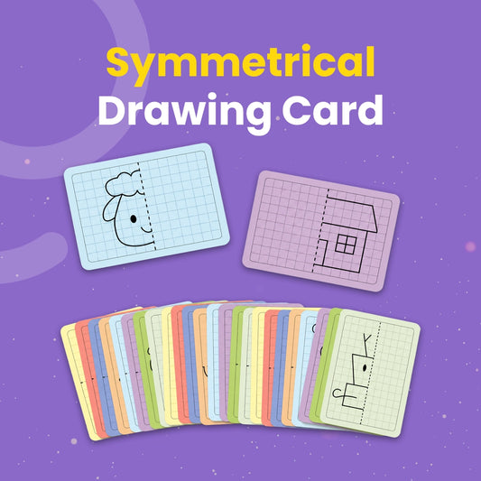 kidzage symmetry drawing board for kids reusable grid art learning toy
