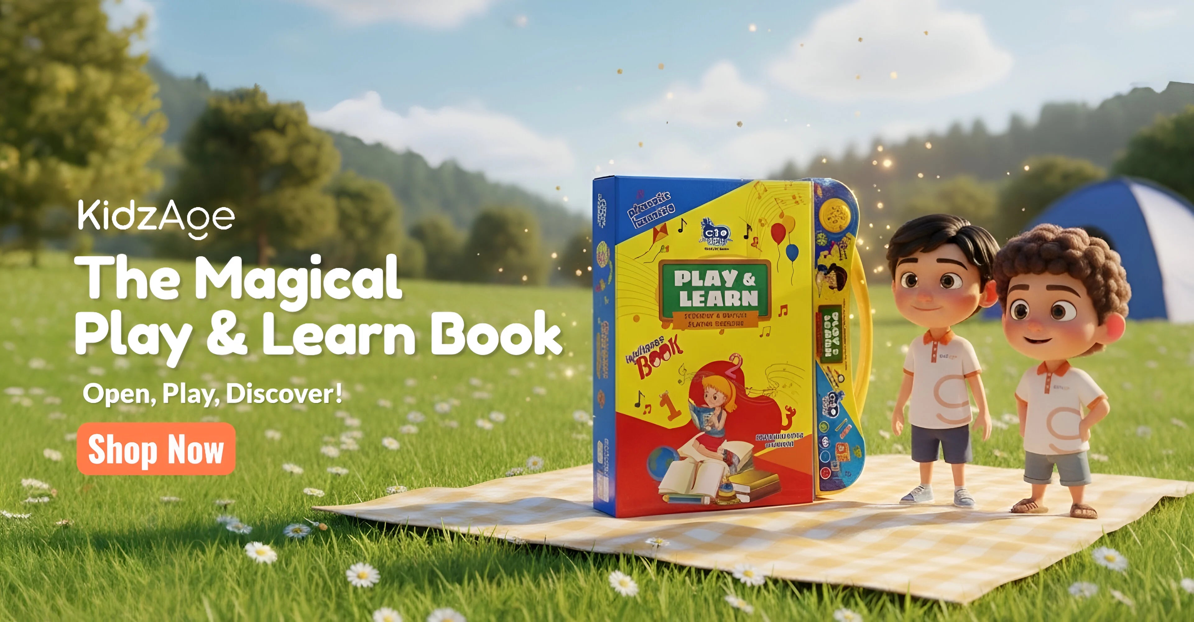 KidzAge Play & Learn Interactive Intelligence Book for kids