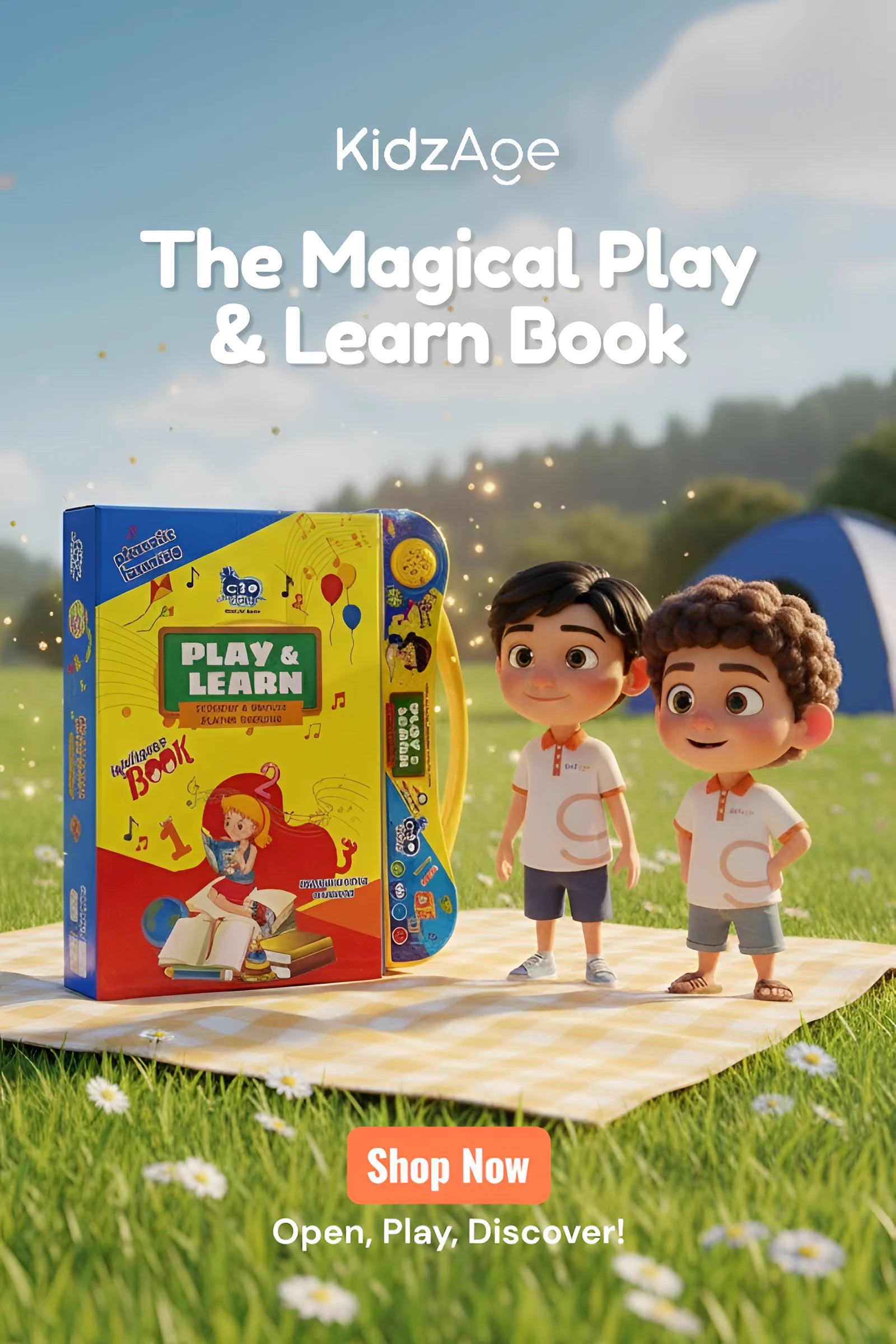 KidzAge Play & Learn Interactive Intelligence Book for kids