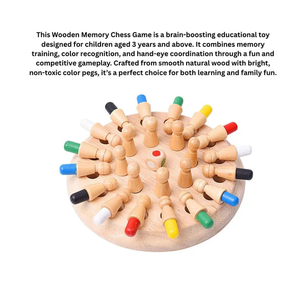 KidzAge Brain Booster Combo | Wooden Memory Match Stick Chess Game + Mikado Jumbo Stick Game | Educational & Fun Family Board Games